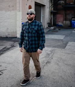 Deadbeat Customs - Classic Flannel Shirt - Forest (S,M) -Next stop, Motorcycle riding. deadbeat customs classic flannel shirt forest 69008.1697659120