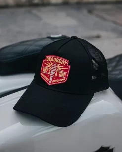 Deadbeat Customs Ignite Black Snapback W/ Curved Brim -Next stop, Motorcycle riding. deadbeat customs deadbeat customs ignite black snapback w curved brim 22847.1697659164