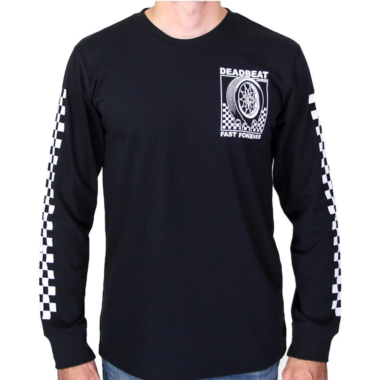 Deadbeat Customs Fast Forever Longsleeve Shirt - Black 2 Deadbeat Customs Fast Forever Longsleeve Shirt - Black - Image 2