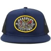 Deadbeat Customs - Finish Line Snapback Hat - Navy
