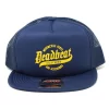 Deadbeat Customs - Orange OE Snapback Foam Hat - Blue