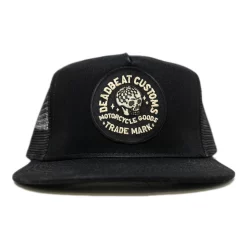 Deadbeat Customs Race Skull Black Snapback