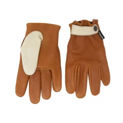 Deadbeat Customs - Ranger Deerskin Leather Gloves - Tan/ White