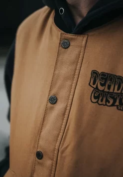 Deadbeat Customs - Ride 'Em All Work Vest - Khaki -Next stop, Motorcycle riding. deadbeat customs ride em all work vest khaki 30663.1697659153