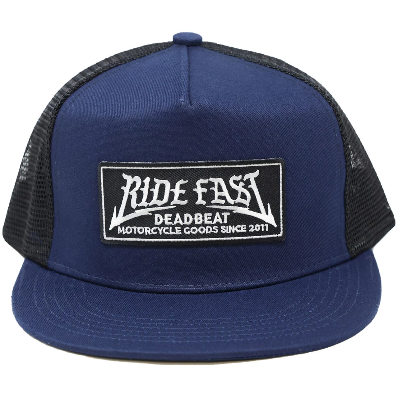 Deadbeat Customs - Ride Fast Snapback Hat W/ Underbrim - Navy 1 Deadbeat Customs - Ride Fast Snapback Hat W/ Underbrim - Navy