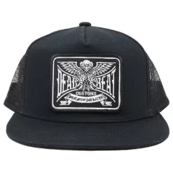 Deadbeat Customs - Ride Now Die Later Snapback Hat W/ Underbrim - Black