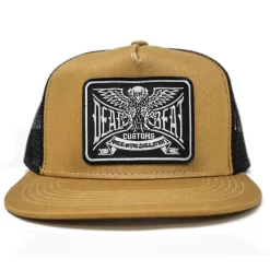 Deadbeat Customs - Ride Now Die Later Snapback Hat W/ Underbrim - Gold
