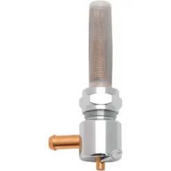 Drag Specialties - 22MM Rear-Facing Outlet Fuel Petcock - Chrome