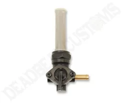 Drag Specialties - 22MM Rear-Facing Spigot Fuel Petcock - Gloss Black