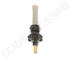Drag Specialties - 22MM Straight Spigot Fuel Petcock - Gloss Black