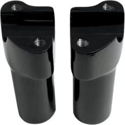 Drag Specialties 3" Buffalo Billet Aluminum Handlebar Risers - Black