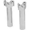 Drag Specialties 6" Buffalo Billet Aluminum Handlebar Risers - Chrome