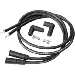 Drag Specialties - 8.8MM Black Spark Plug Wire Set Universal Fit For Twin Cam W/ 180° And 90° Boots