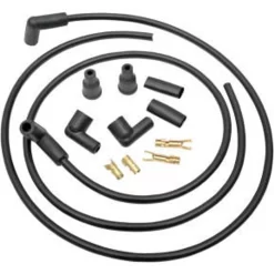 Drag Specialties - 8.8MM Spark Plug Wire Set Universal Fit Dual Plug W/ Two 40° Wires And Ends (Except Twin Cam)