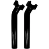 Drag Specialties 9.5" Buffalo Billet Aluminum Pullback Handlebar Risers - Black
