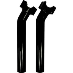 Drag Specialties 9.5" Buffalo Billet Aluminum Pullback Handlebar Risers - Black