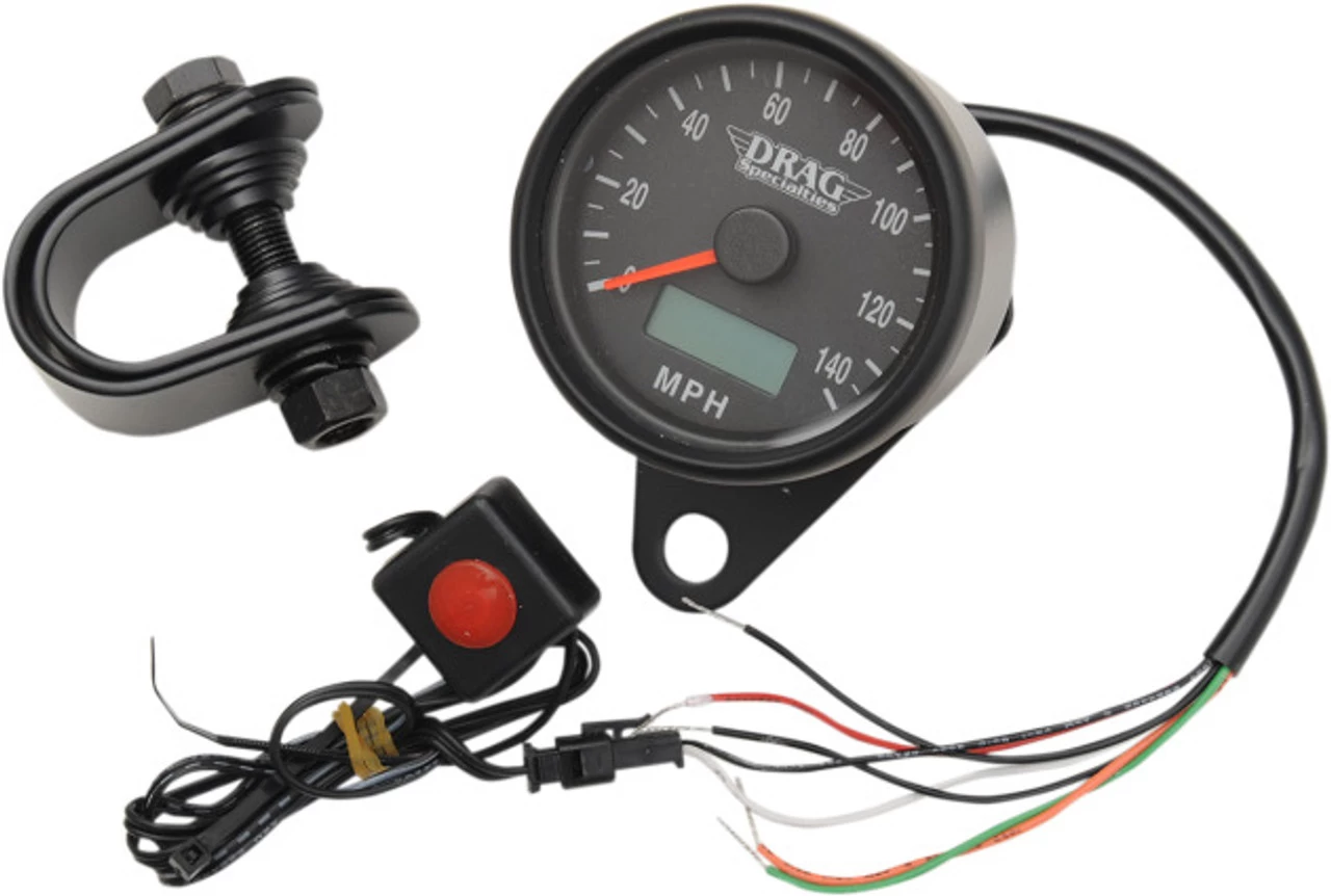 Drag Specialties - Programmable Mini Electronic Speedometer - 140 MPH 7 Drag Specialties - Programmable Mini Electronic Speedometer - 140 MPH - Image 7