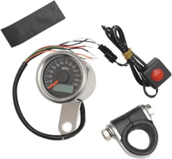 Drag Specialties - Programmable Mini Electronic Speedometer - 140 MPH
