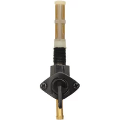 Drag Specialties - Straight Fuel Outlet 1/4" NPT Petcock - Gloss Black