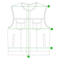 First Mfg. - Ember Denim Vest - 5XL (Open Box) -Next stop, Motorcycle riding. first mfg ember denim vest 5xl open box 60740.1700941132