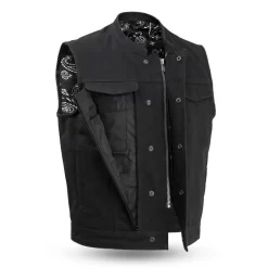 First Mfg Highland V2 Canvas Vest- 2XL (Open Box) 6 First Mfg Highland V2 Canvas Vest- 2XL (Open Box) -Next stop, Motorcycle riding. first mfg highland v2 canvas vest 2xl open box 71740.1700941590