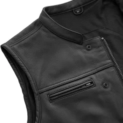 First Mfg - Lowrider Motorcycle Leather Vest -Next stop, Motorcycle riding. first mfg lowrider motorcycle leather vest 26992.1690481659