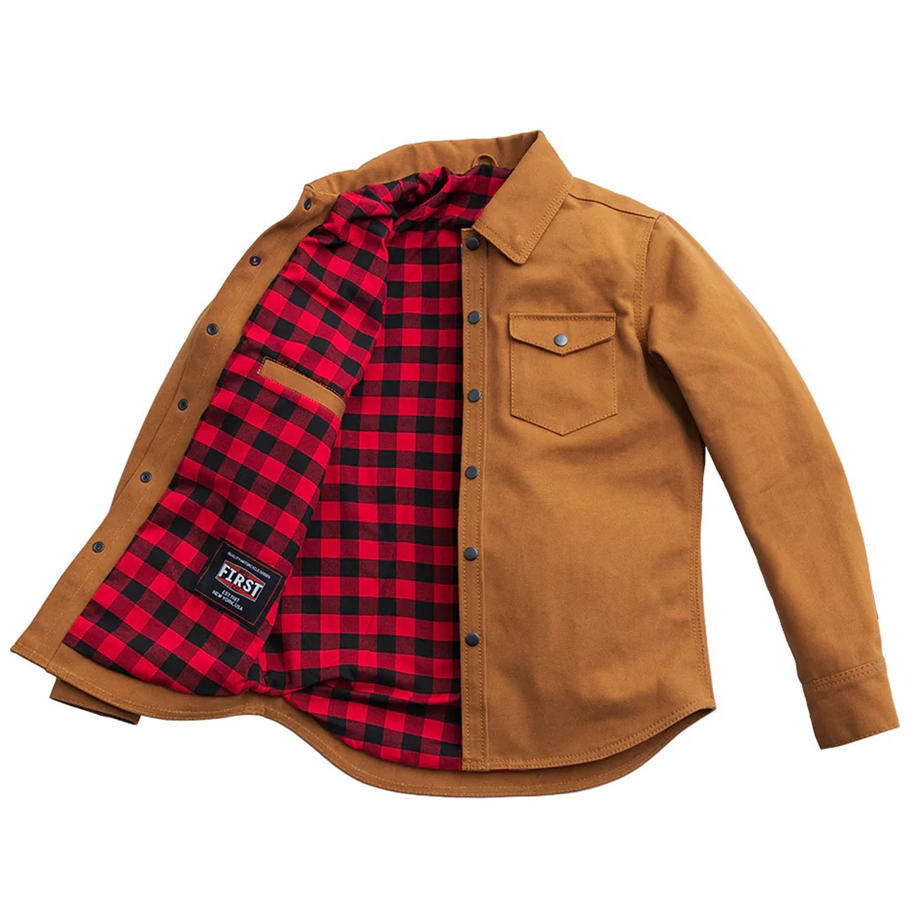 First Mfg - Men's Brawn Motorcycle Canvas Shirt 3 First Mfg - Men's Brawn Motorcycle Canvas Shirt - Image 3