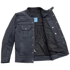 First Mfg - Men's Rowdy Thunder Denim Motorcycle Jacket 7 First Mfg - Men's Rowdy Thunder Denim Motorcycle Jacket -Next stop, Motorcycle riding. first mfg mens rowdy thunder denim motorcycle jacket 09893.1700939781