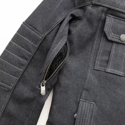 First Mfg - Men's Rowdy Thunder Denim Motorcycle Jacket 9 First Mfg - Men's Rowdy Thunder Denim Motorcycle Jacket -Next stop, Motorcycle riding. first mfg mens rowdy thunder denim motorcycle jacket 53744.1700941174