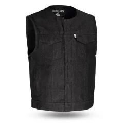 First Mfg - Murdock Denim Vest- 4X (Open Box)