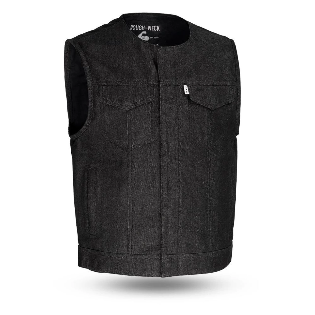 First Mfg - Murdock Denim Vest- 4X (Open Box) 1 First Mfg - Murdock Denim Vest- 4X (Open Box)