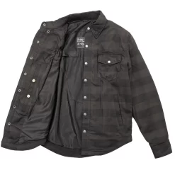 First Mfg - Spartan Motorcycle Flannel Shirt -Next stop, Motorcycle riding. first mfg spartan motorcycle flannel shirt 70515.1700940893