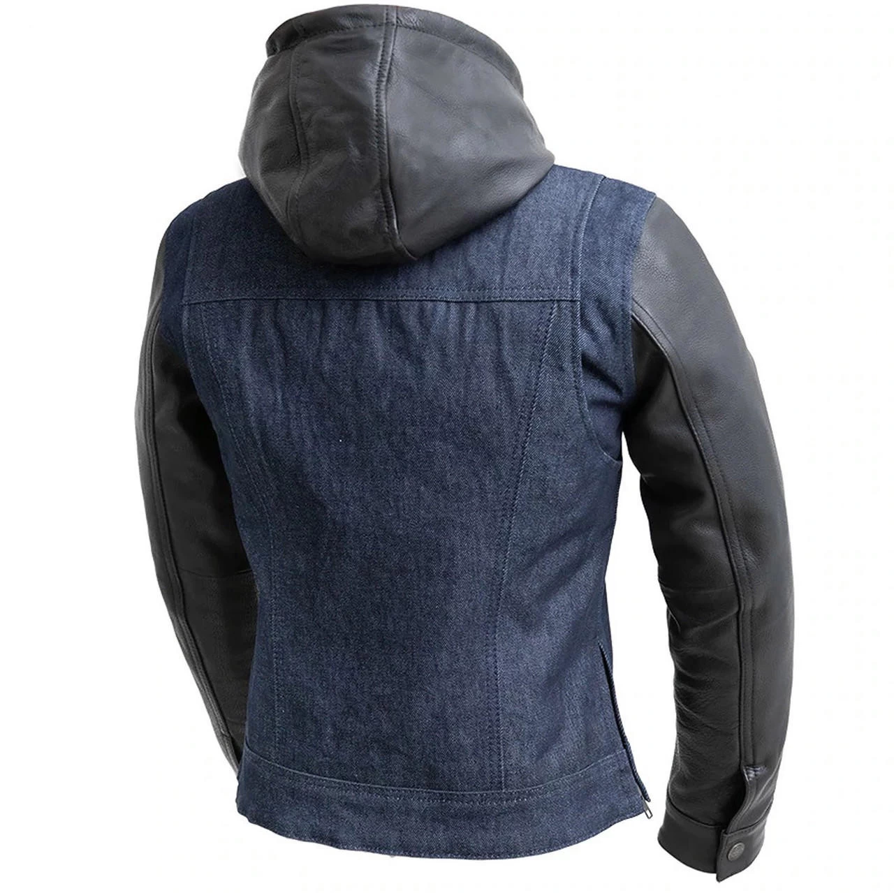 First Mfg. - Women's Holli Motorcycle Denim/Leather Jacket 2 First Mfg. - Women's Holli Motorcycle Denim/Leather Jacket - Image 2