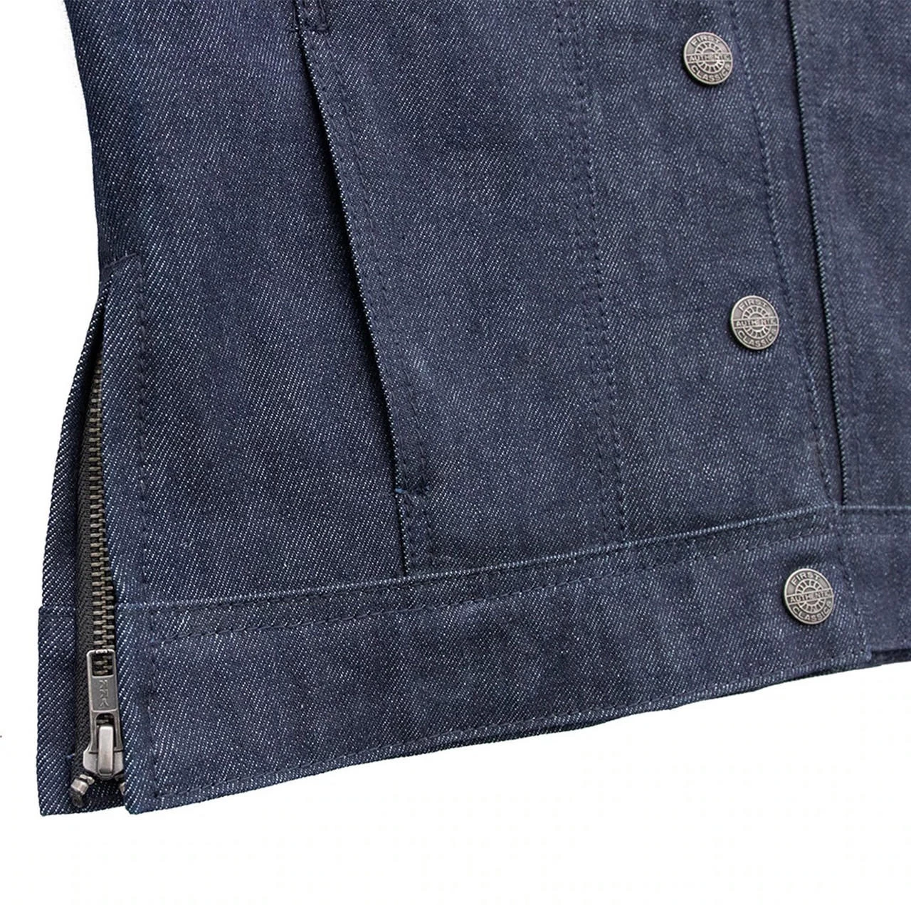 First Mfg. - Women's Holli Motorcycle Denim/Leather Jacket 7 First Mfg. - Women's Holli Motorcycle Denim/Leather Jacket - Image 7