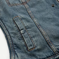 First Mfg - Women's Lexy Denim Vest -Next stop, Motorcycle riding. first mfg womens lexy denim vest 72414.1690485881