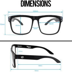 Flight Eyewear Benny V2 Square Riding Sunglasses - Black Frame/ Clear Lens -Next stop, Motorcycle riding. flight eyewear benny v2 square riding sunglasses black frame clear lens 30800.1690492640