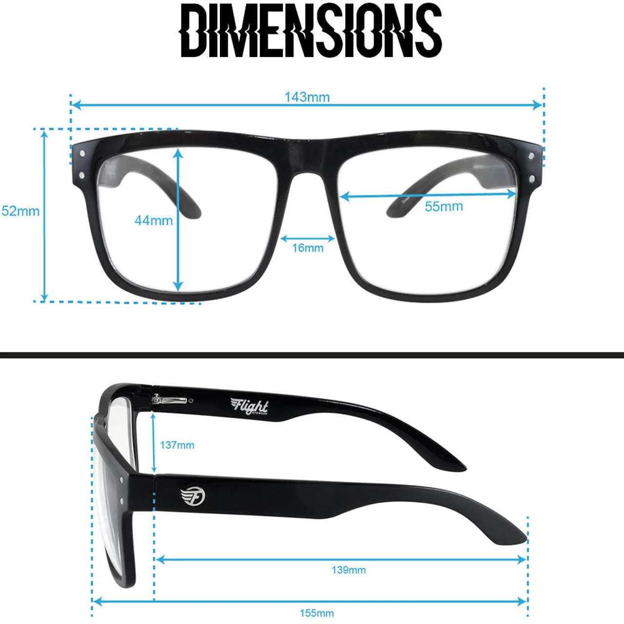 Flight Eyewear Benny V2 Square Sunglasses - Crystal Blue Frames/ Sunbeam Lenses 4 Flight Eyewear Benny V2 Square Sunglasses - Crystal Blue Frames/ Sunbeam Lenses - Image 4