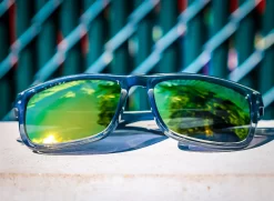 Flight Eyewear Benny V2 Square Sunglasses - Crystal Gray Frames/ Gold Lenses -Next stop, Motorcycle riding. flight eyewear benny v2 square sunglasses crystal gray frames gold lenses 70466.1690484166