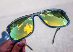 Flight Eyewear Benny V2 Square Sunglasses - Crystal Gray Frames/ Gold Lenses -Next stop, Motorcycle riding. flight eyewear benny v2 square sunglasses crystal gray frames gold lenses 94414.1690483319