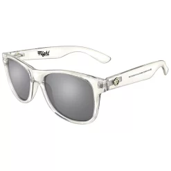 Flight Eyewear Elwood Classic Sunglasses - Clear Frames/ Black Lenses
