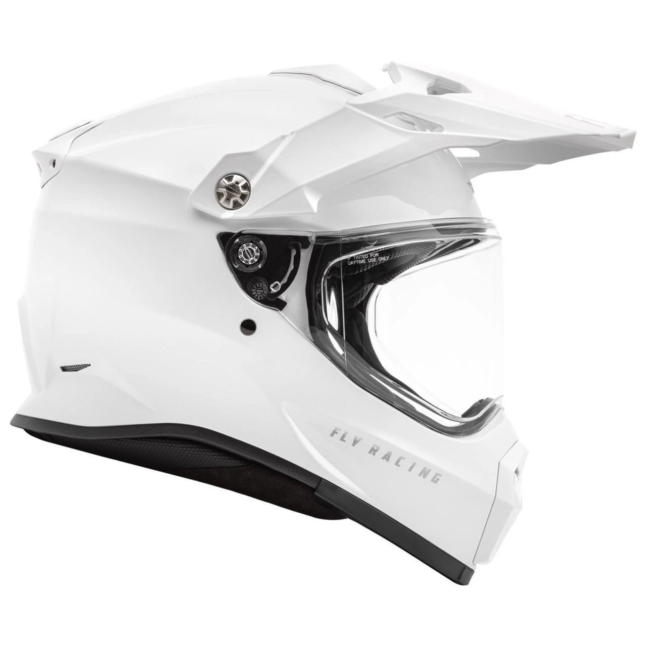 Fly Racing - Trekker Solid Helmet - White 4 Fly Racing - Trekker Solid Helmet - White - Image 4