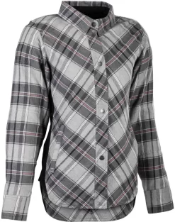Highway 21 Women's Rogue Flannel - Pink/Grey