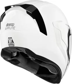Icon - Airflite Full-Face Helmet - Gloss Black Or White -Next stop, Motorcycle riding. icon airflite full face helmet gloss black or white 13383.1695664988
