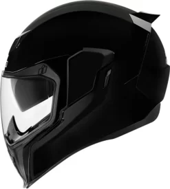 Icon - Airflite Full-Face Helmet - Gloss Black Or White -Next stop, Motorcycle riding. icon airflite full face helmet gloss black or white 68441.1695665042
