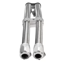 Jagg - 3 Ft. Stainless-Steel Braided Oil Hose Upgrade Kit