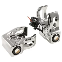 Joker Machine - Chrome Rat Eye Fork Mount Turn Signals W/ Amber Lens -Next stop, Motorcycle riding. joker machine chrome rat eye fork mount turn signals w amber lens 96607.1690317357