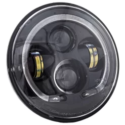 Lectric Lighting Co. - Black 7" Premium LED Headlight W/ Full-HALO