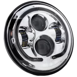 Lectric Lighting Co. - Chrome 7" Premium LED Headlight W/ Full-HALO