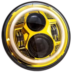 Lectric Lighting Co. - Gold 7" Color Collection Wide-Array LED Headlight W/ Full-HALO