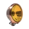 Motorcycle Supply Co. 5.75" Yellow Lens Copper Headlight